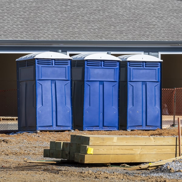 how often are the portable toilets cleaned and serviced during a rental period in Cranberry Lake